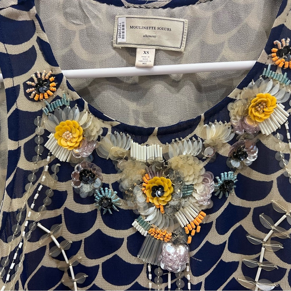 Sequined Accented Patterned Tank - image 2